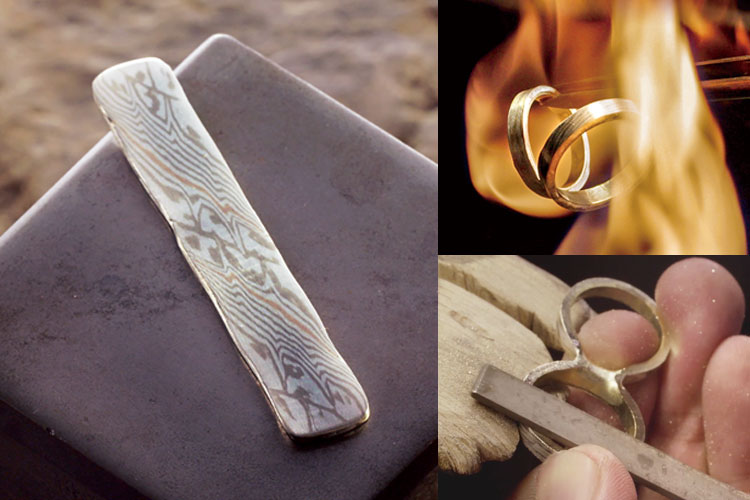 伝統工芸を用いた杢目金屋の結婚指輪　木目金職人の作業工程
